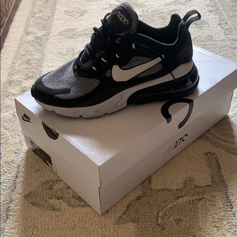 Grey and black Nike air max 270 react